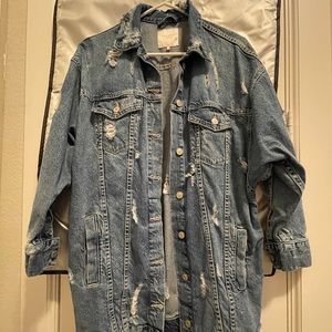 Zara oversized denim jacket